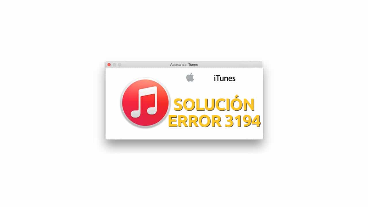 Error 3194 itunes iPhone iPad iPod Touch