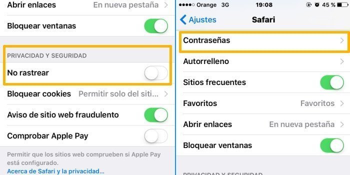 Proteger la privacidad en Safari de iPhone y iPad en iOS